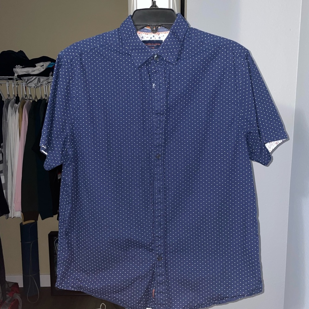 Denim & Flower Button Down